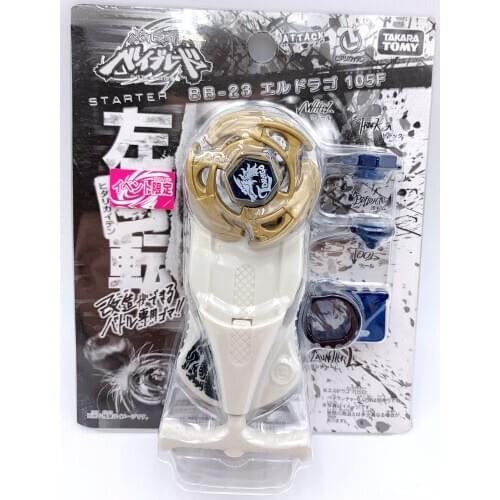 TAKARA TOMY BEYBLADE BB-23 WBBA oro limitado L Drago 105F lanzador de cuerdas