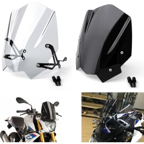Topteng For BMW G310R 2017 2018 ABS Windshield Windscreen with Mounting bracket G310 R Fairing ABS Plastic Motorcycle Parts