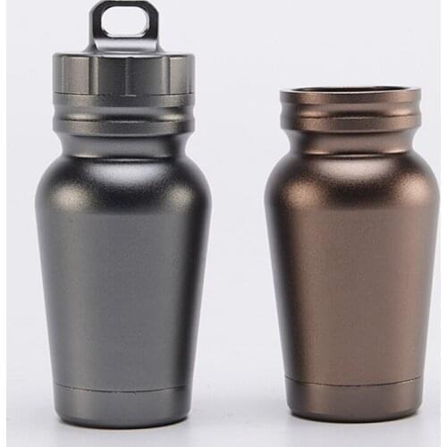 Outdoor Warehouse Capsule Bottles Small Medicine Cans Nice Aluminum Alloy Bottles