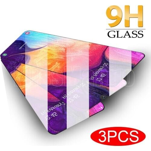 3pcs protective glass for Samsung A50 screen protector glass on for Samsung galaxy A10 20 30 40 50 70 tempered glas safety film