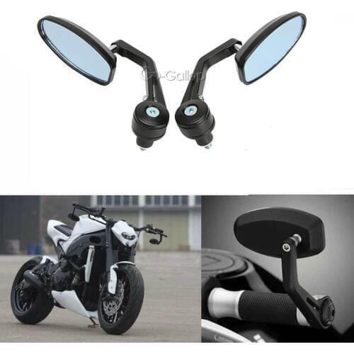 Motorcycle Bike Cruiser Chopper ATV Aluminum 7/8'' 22mm Bar End Side Rear View Mirror For Honda Ducati Aprilia Victory Cafe Race
