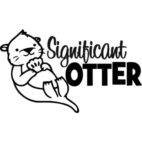 16*9.4cm Significant Otter Vinyl Sticker Cute And Interesting Fashion Sticker Decals Car Accessories