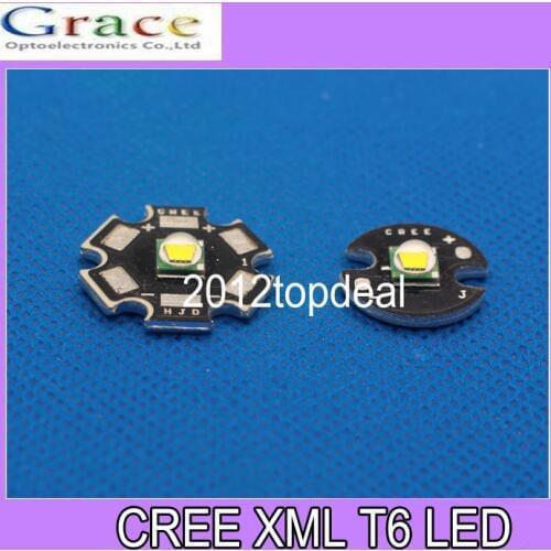 1 PCS CREE XML LED T6 U2 10W WHITE High Power LED Emitter with 16mm 20mm PCB for DIY