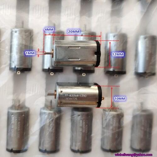 10pcs, Brand new Mabuchi N30 motor 10*12*20mm DC6V 28000RPM high speed precious metal-brush airplane model motor