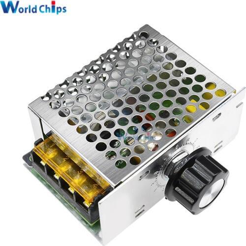 4000W 220V AC SCR Voltage Regulator Motor Speed Controller Control Dimming Dimmers Thermostat Import High-power