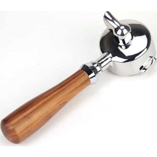 58mm Coffee Machine Solid Wood Bottomless Coffee Handle Portafilter 58MM Grouphead Bottomless Coffee Portafilter