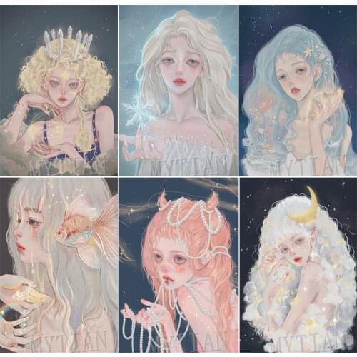 New Full square/round 5D DIY diamond painting Girl Young Portrait Embroidery Pattern Cross stitch kit mosaic room decor gifts