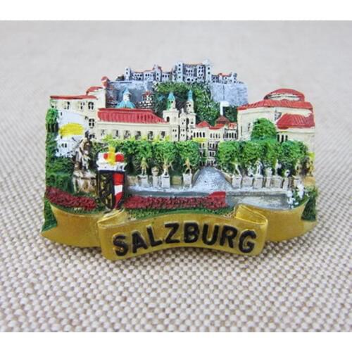 Austria Salzburg Tourism Souvenir 3D Resin Handmade Fridge Magnets