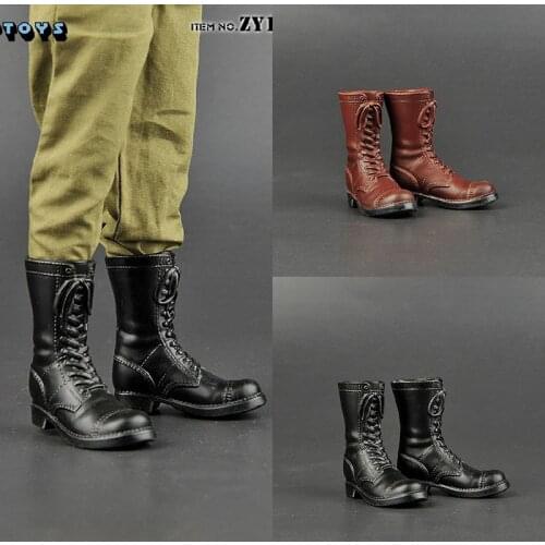 ZYTOYS ZY1027 1/6 U.S. Army M42 Combat Boots Male Soldier Shoes Model Fit 12'' Action Figure Dolls