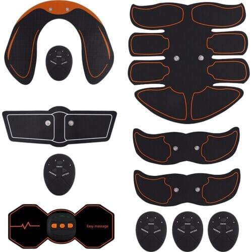 Electric Stimulators Massage Press Trainer Abdominal Muscle Exerciser Belly Leg Arm Exercise Workout Home Fitness Equipment