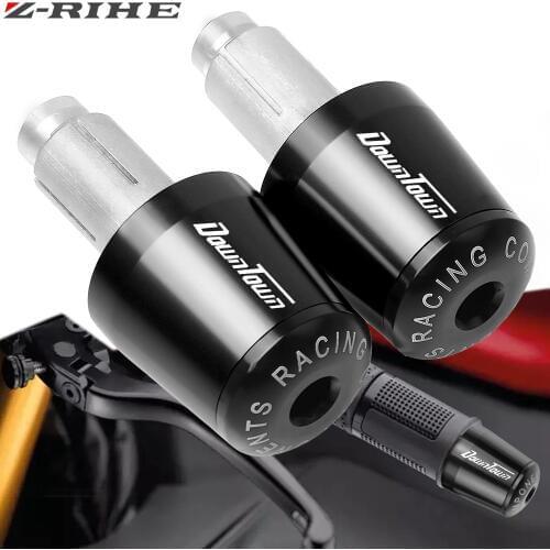 Motorcycle Handle Bar Cap Plug Slider Cover Handlebar CNC Aluminum Grips Ends Bar For KYMCO DOWNTOWN 125 200 300 350 300i 350i