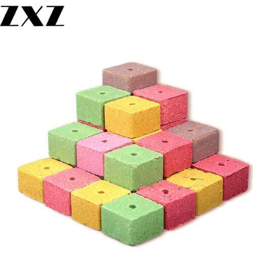 Square Fishing Live Bait 16Pcs for Flip Explosion Hook Holder Throwing Wild Fishing Pirated Cake Hooks Fish Floating Rod Tackle