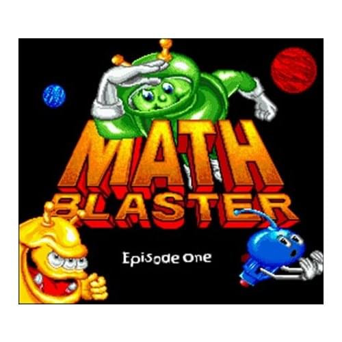 Math Blaster - Episode 1 NTSC Version 16 Bit 46 Pin Big Gray Game Card For USA Game Players
