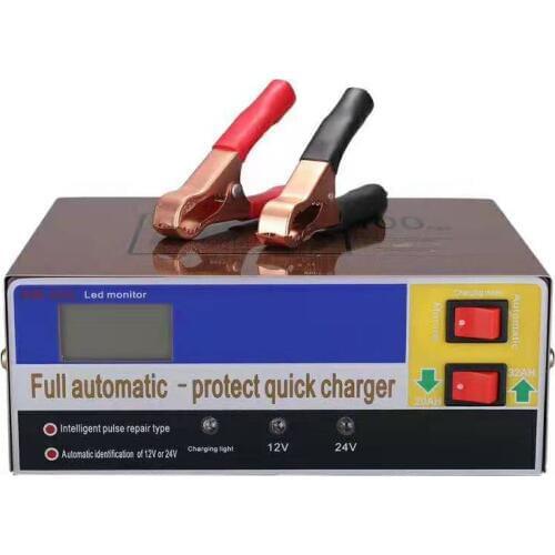 New in 2020!Full Automatic Intelligent Battery Charger English Smart Pulse Repair Car Auto Motor 12 24 V Volt Voltage 10A