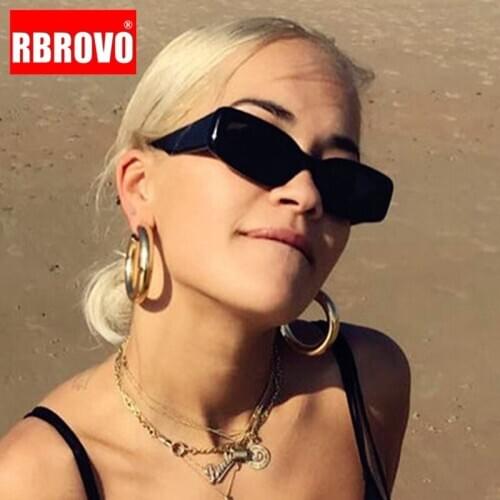 RBROVO Oval Retro Sunglasses Women 2021 Small Glasses Women Luxury Eyewear For Women/Men Brand Designer Oculos De Sol Masculino