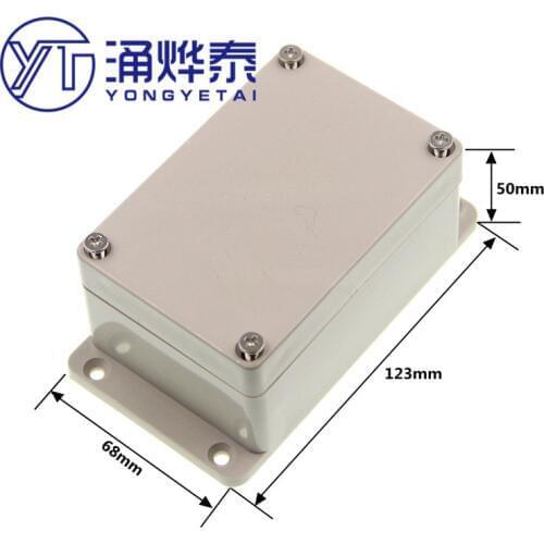 YYT Plastic lithium battery case Instrumentation box waterproof power distribution terminal chassis 123*68*50