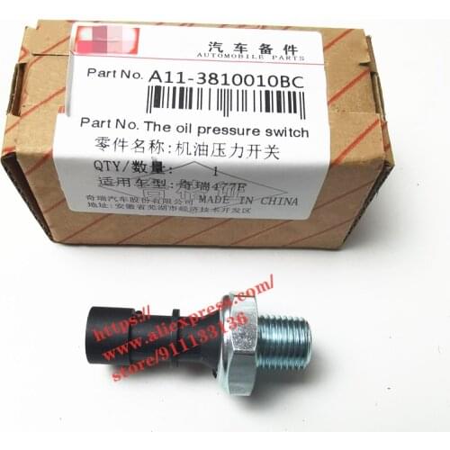 Engine Oil Pressure Switch For Chery Tiggo 2 Tiggo 3 Fulwin 2 Very A3 Skin Arrizo 3 5 7 Engine Oil Sensor Plug A11-3810010BC