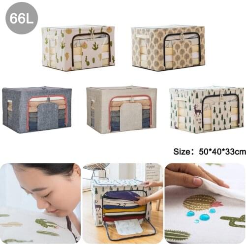 Collapsible Storage Cubes Clothes Toy Sundries Sorting Bag Large Capacity Home Organizer Waterproof Cotton and Linen