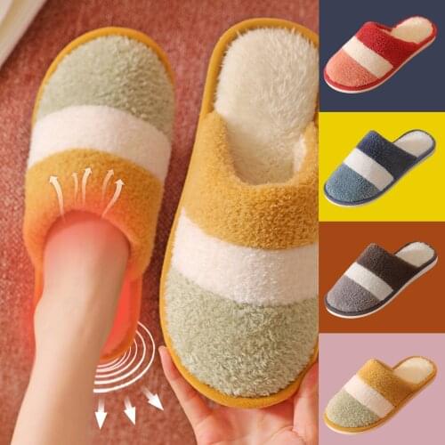 2021 New Womens Slippers For Women Slip On Warm Shoes Soft Plush House Slippers Flip Flop Casual Indoor Warm Shoes Free Shipping
