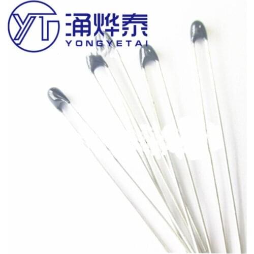 YYT 20PCS Thermistor MF52-50KJ NTC-MF52AT 50K J B value 3950 5% small black head