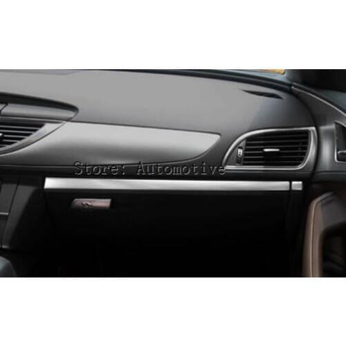 For Audi A6 2012 - 2016 Stainless Steel Central Control Instrument Panel interior Trim 1 Pcs