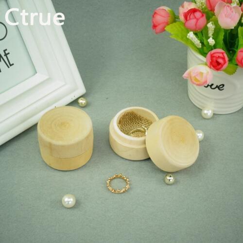 1pcs Rustic Wedding Ring Box wooden Engagement Ring Boxes Gift rustic wedding decoration vintage decor
