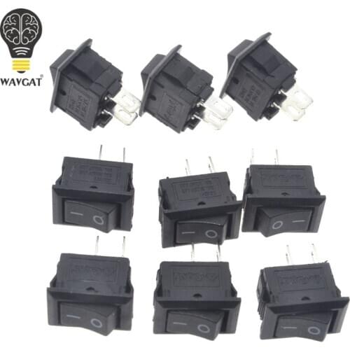 10pcs/lot 10*15mm SPST 2PIN ON/OFF G130 Boat Rocker Switch 3A/250V Car Dash Dashboard Truck RV ATV Home