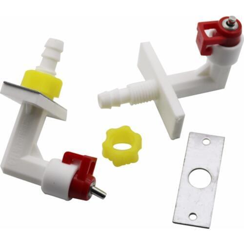 2 Pcs Pipe Diameter 8mm Pet Rabbit Cat Dog Hamsters Feeding Watering Supplies Nipple Water Drinker