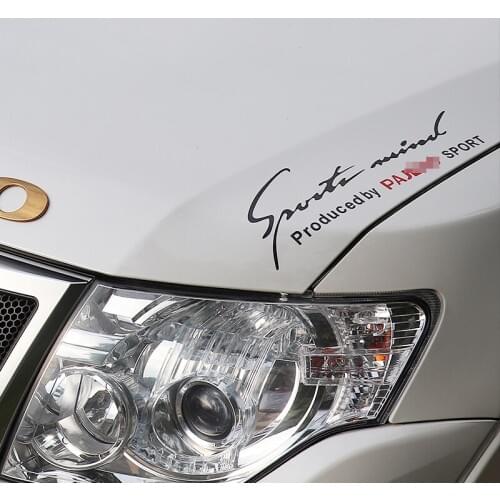 2 Pieces Car Styling Light sticker letter embossing Car Sticker Decal For Mitsubishi Pajero V97 V93 V73 Exterior Accessories