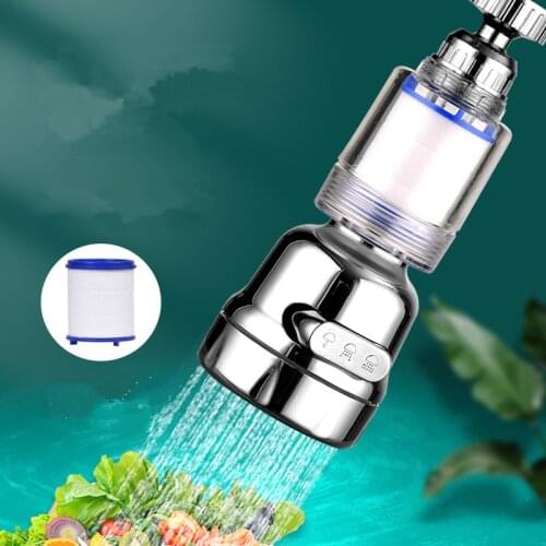 3 Modes Faucet Aerator 360 Rotatable Kitchen Chlorine Removal Purify Water Faucet Filter Splashproof Water Saving Tap Aerator