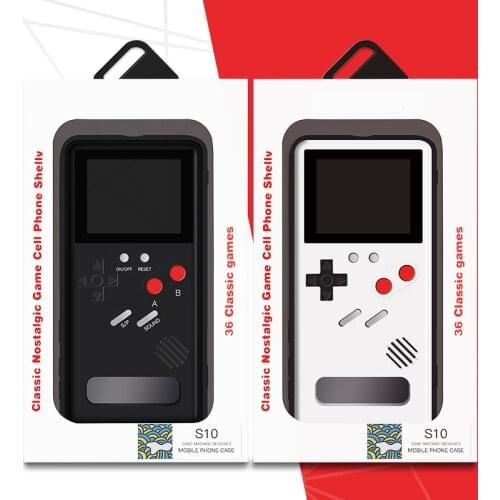 3D Color Display Classic Gameboy Case For Samsung Galaxy S21 S20 Note 20 Ultra S10 Note10 Plus Game Boy Rechargeable Back Cover