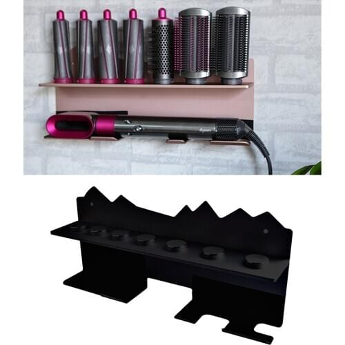 Aluminum Alloy Curling Wand Wall Mount Holder for Hair Air wrap Styler Hair Dryer Holder Hair Dryer Case
