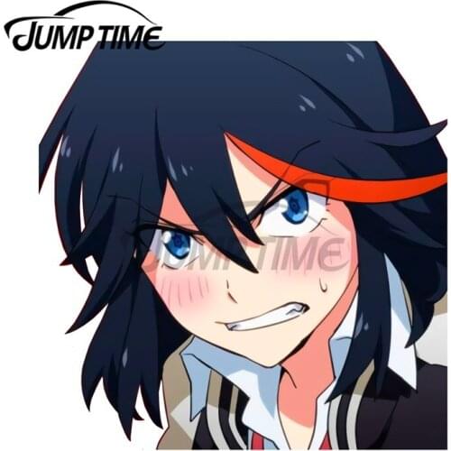 JumpTime 13 x 10.8 cm Kill La Kill Ryuko Matoi Car Stickers Car Accessories Decal Waterproof Sunscreen Repair Trunk Decoration