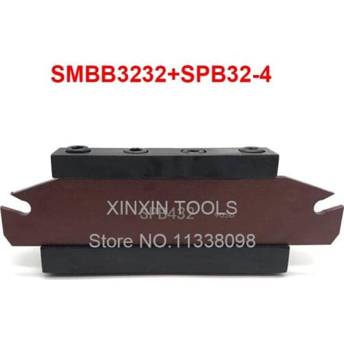 Free delivery of SPB32-4 NC cutter bar and SMBB3232 CNC turret set Lathe Machine cutting Tool Stand Holder For SP400,ZQMX4N11