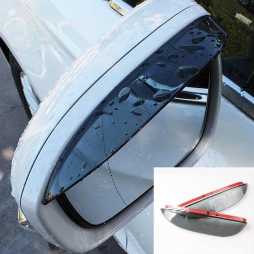 Side Wing Door Mirror Rain Guard Visor Shade Shield Rear View Cover For Ford Fusion Mondeo 2013 2014 2015 2016 2017