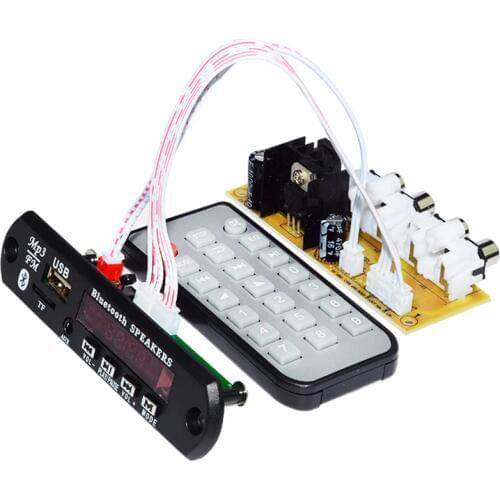 BT Hands Free L7809 Voltage Regulator DC-AC RCA Audio MP3 Decoder Board Bluetooth MP3 Decoding Board Module TF FLAC AUX