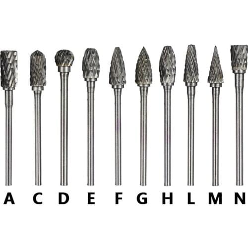 Double cut rotary file 3x6mm tungsten carbide burr rotary burr