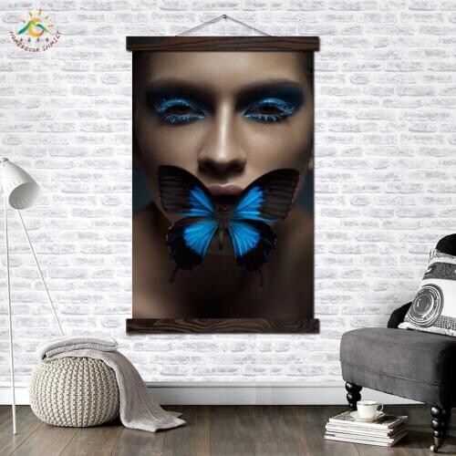 Butterfly Effect Girl Modern Canvas Art Prints Poster Wall Painting Scroll Painting Artwork Wall Art Pictures Home Decoration