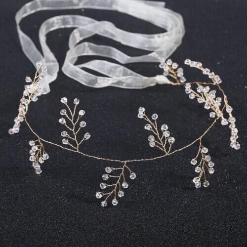 Elegant Crystal Headband Shiny Metal Hairband Girl Hair Band prom Jewelry Female Rhinestone Headwear For Women Hair Jewelry