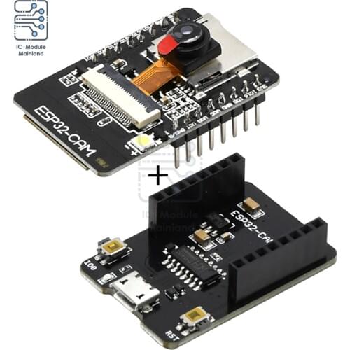 ESP32-CAM-MB ESP32-CAM WiFi + Bluetooth Module Camera Module Development Board ESP32 with Camera Module OV2640 2MP For Arduino