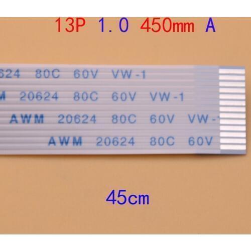 FFC FPC Flexible Flat Cable Forward 13 pin 13PIN Length 450mm 1mm Pitch ribbon cable 1.0-13P-450mm