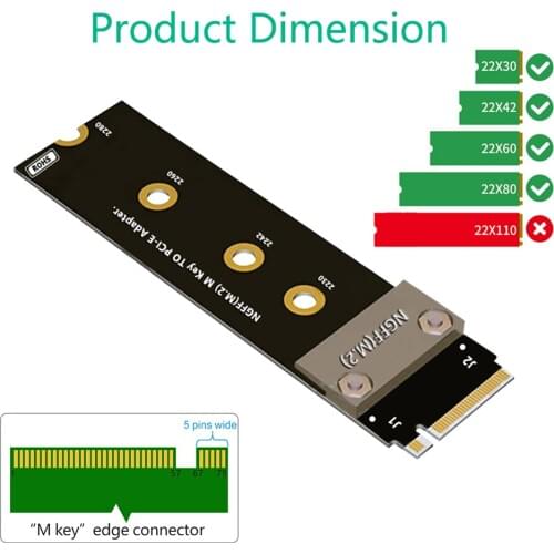 NEW NVMe SSD NGFF TO PCIE 3.0 16X Extender Cable 6Gbps NGFF to SATA Adapte M.2 Express Riser Card for Laptop Desktop