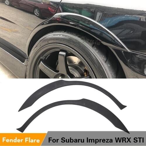 PU Mouldings Kit Side Wheel Arch Fender Flares Trims for Subaru Impreza WRX STI 2003 - 2006 Wheel Arch Fender Flares Trims