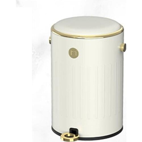 Simple and fashionable step on trash can, simple and light luxury large capacity household paper basket