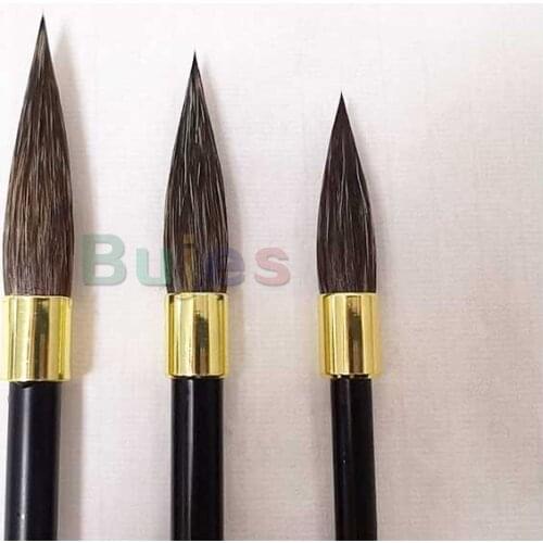 Chinese Traditional painting Brush Set, 3pcs,Landscape Painting Stone Badger Brush, Pine Plum,Calligraphy Brushes