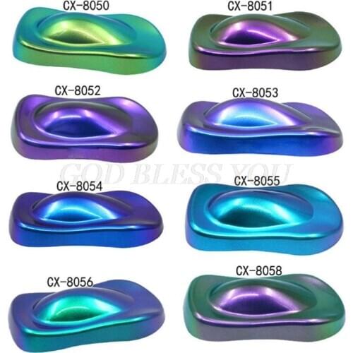 8 Colors Chameleons Pigment Pearlescent Epoxy Resin Glitter Magic Discolored Powder Resin Colorant Jewelry Making Tools