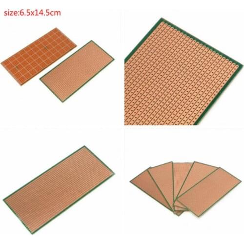 5 pieces/pack of 6.5x14.5cm green oil connection experiment board, general Multi-function experiment matrix circuit board