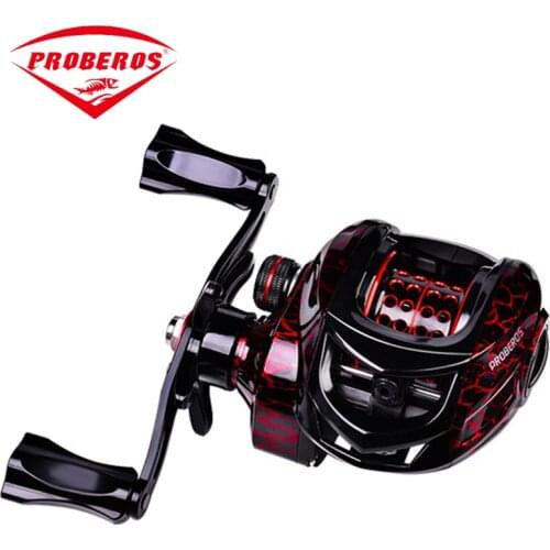 PRO BEROS 2021 New 7.2:1 High Speed Fishing Reel Left Right Hand Baitcasting Reel Brake System 10kg Drag Wheel 10 Magnetic beans