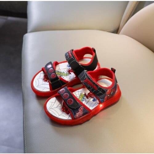 Disney Mouse Micky Cute Children Sandals Lovely SpiderMan Leisure Kids Shoes Fashion Elegant Summer Beach Girls Boys Sneakers