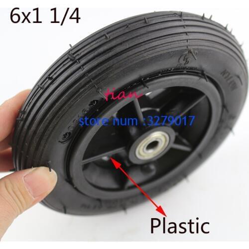 Super 6x1 1/4 tyre 6 Inch Pneumatic Tire Motorcycle150MM Scooter Inflation Wheel With Hub With Inner Tube Electric Scooter tire